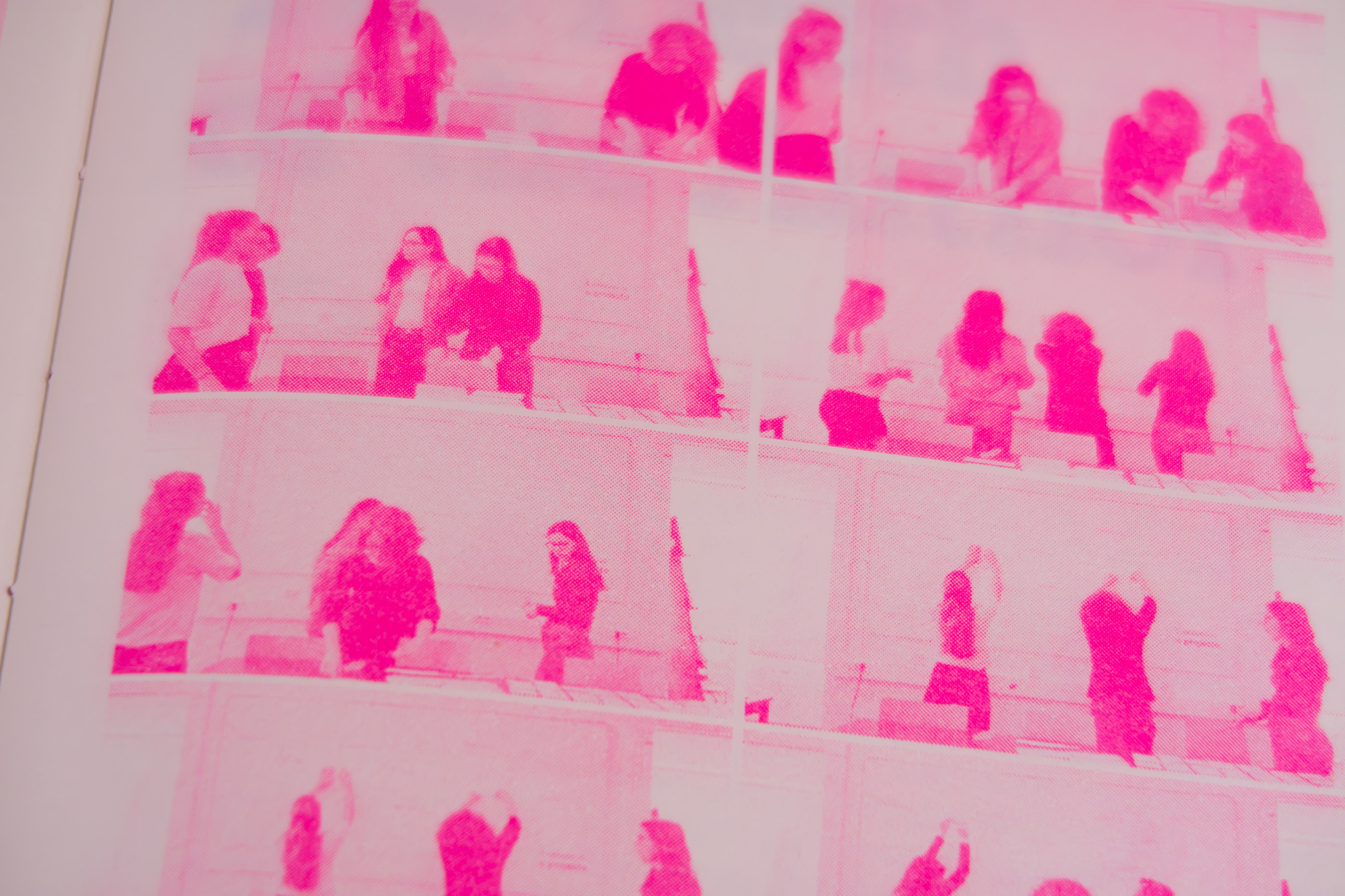 A Designer at the End of…Authorship, risograph print close-up