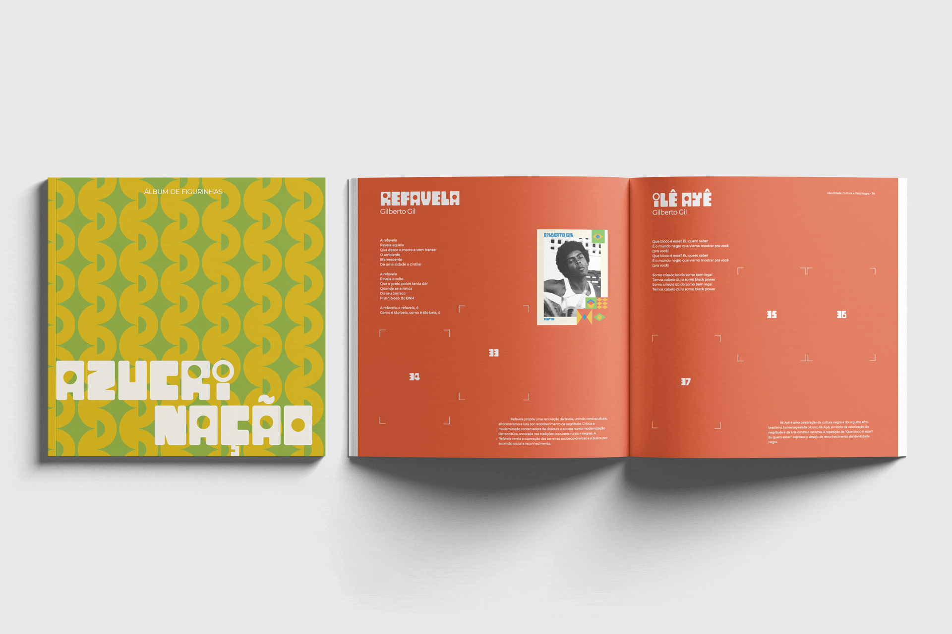Azucrinação sticker album animation.