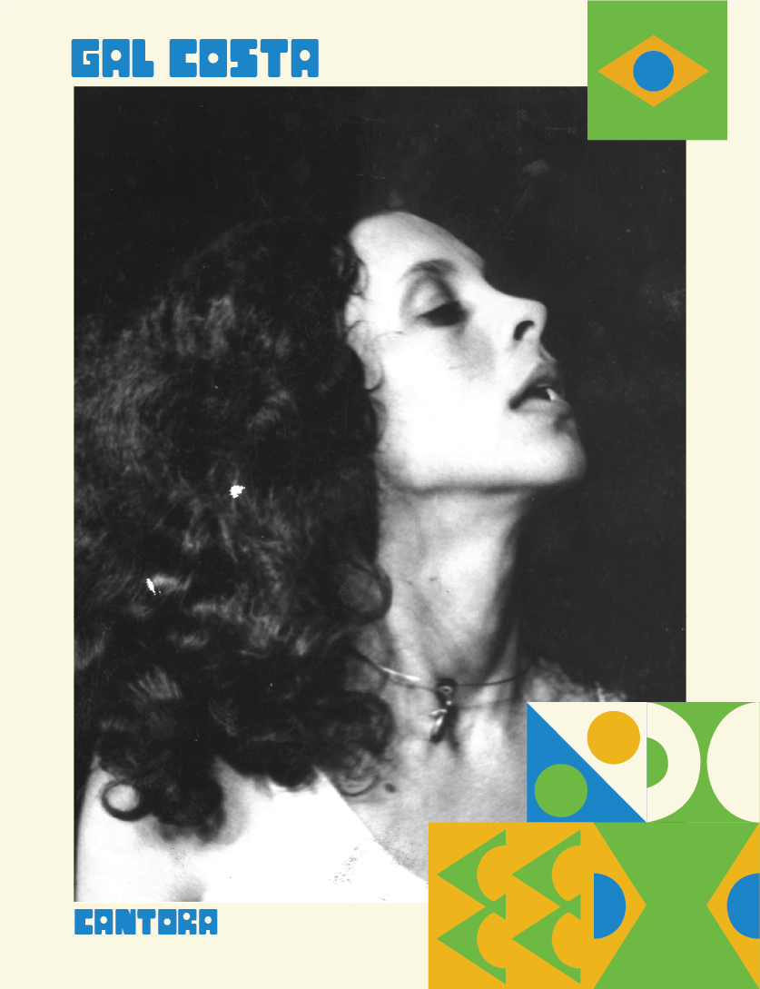 Azucrinação sticker card, Gal Costa.