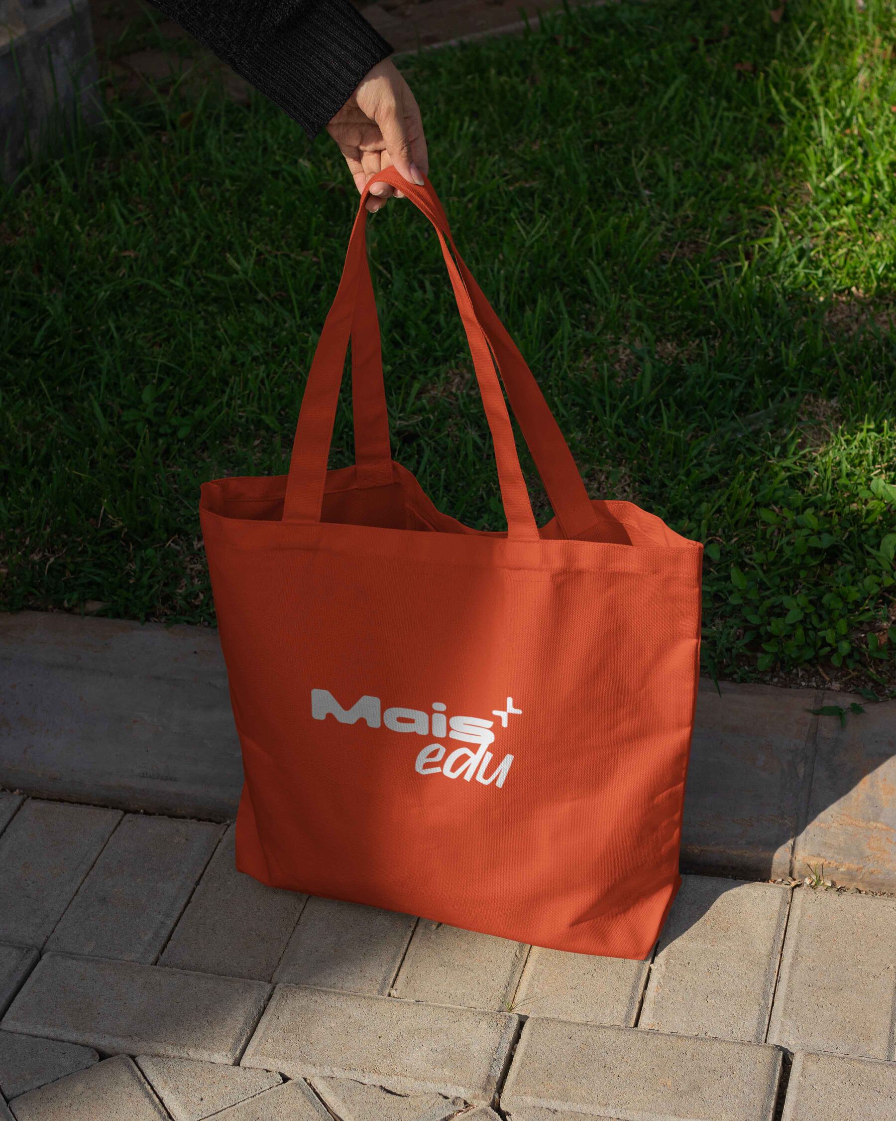 Maisedu branded tote bag, alternate view.
